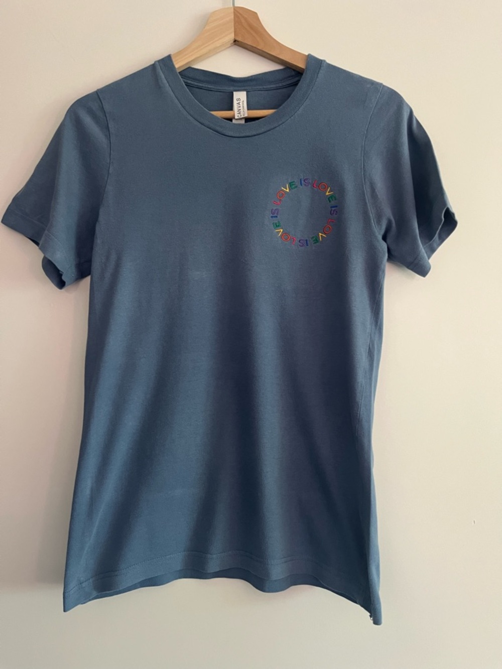 Blue 'Love Is Love' Graphic Tee
